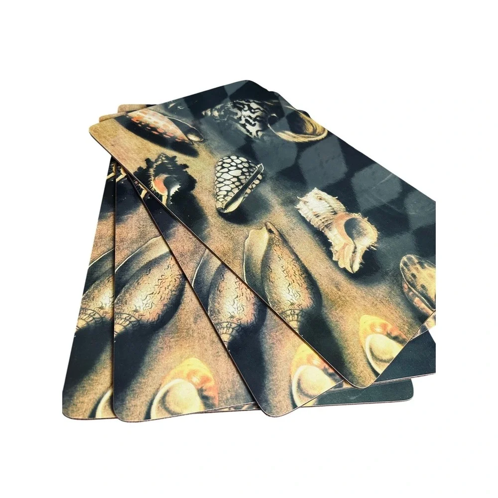 Jacques Linard Sea Shell Placemats Cork Backed Art Reproduction Set